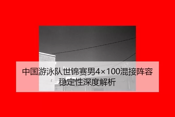 中国游泳队世锦赛男4×100混接阵容稳定性深度解析